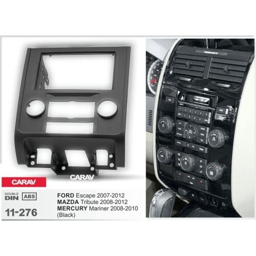CARAV 11-276 Top Quality Radio Fascia for FORD Escape/MAZDA Tribute/ MERCURY Mariner Stereo Fascia Dash CD Trim Installation Kit