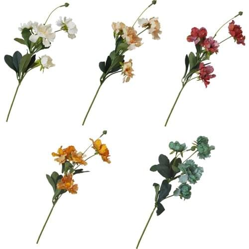 Artificial flowers 60cm chrysanthemum daisy cosmos artificial flower mix and match silk cloth fake flower bouquet Hydrangea