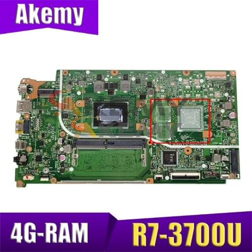 X512DA Motherboard For Asus X512DA F512DA X512D F512D X512DK Laptop Motherboard W/ 4G-RAM Ryzen 7 3700U CPU