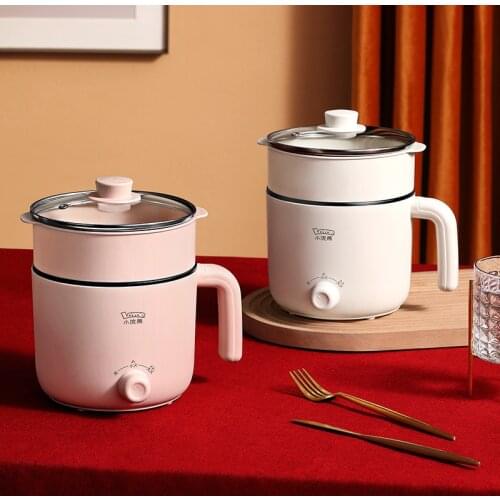 Multifunction Electric Cooking Machine Double Layer Hot Pot Mini Rice Cooker Non-stick Pan Pots ollas de cocina