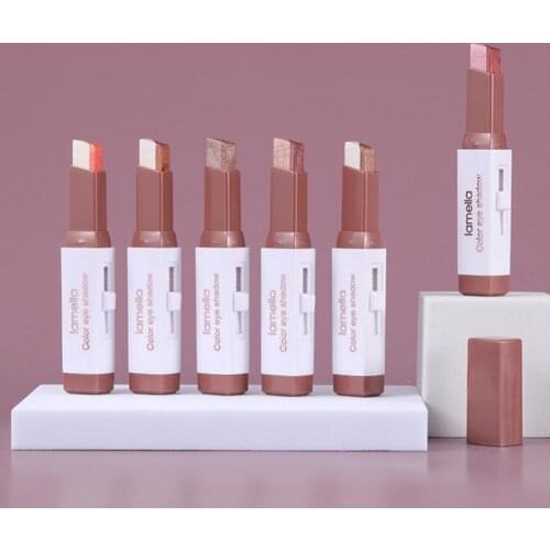 New LML Double Colors Eyeshadow Cream Charming Slide Ball Eye Essence Stick Magic Silk Skin Care Anti Aging Smooth Eyes Beauty