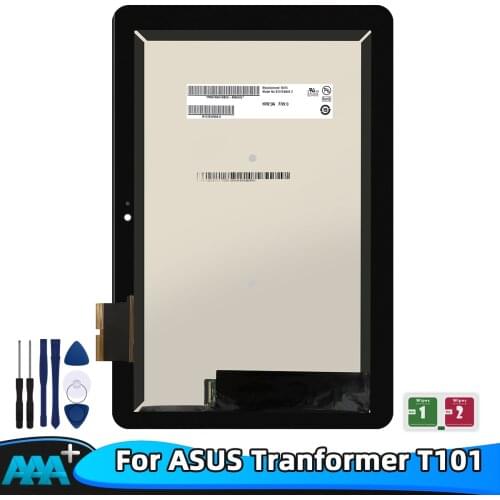 Original For ASUS Transformer Book T101 HA T101H T101HA LCD display touch screen assembly B101EAN02.0 TV101WXM Tested