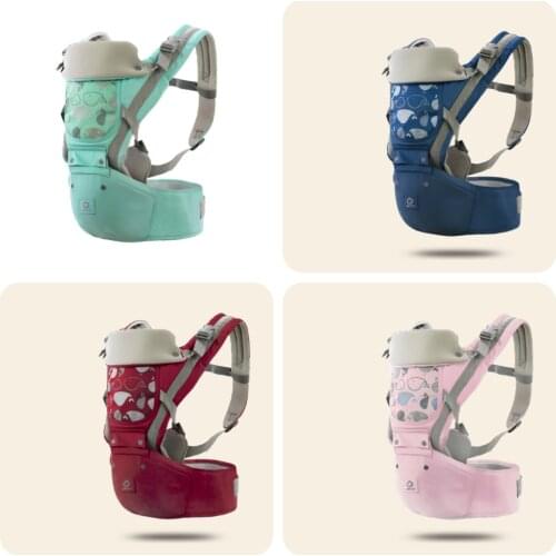Baby Carrier Infant Baby Hipseat Carrier Front Facing Three-in-One Baby Waist Stool Baby Sling Hold Baby Travel