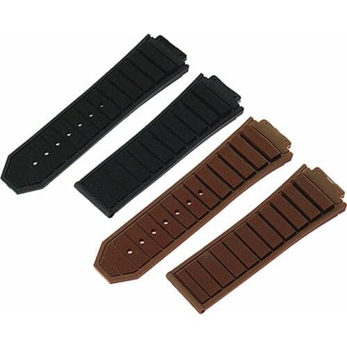 Cardioid29mmx19mm silicone strap transverse grain for HUBLOT KING POWER 48mm watch band bracelet waterproof sports fashion