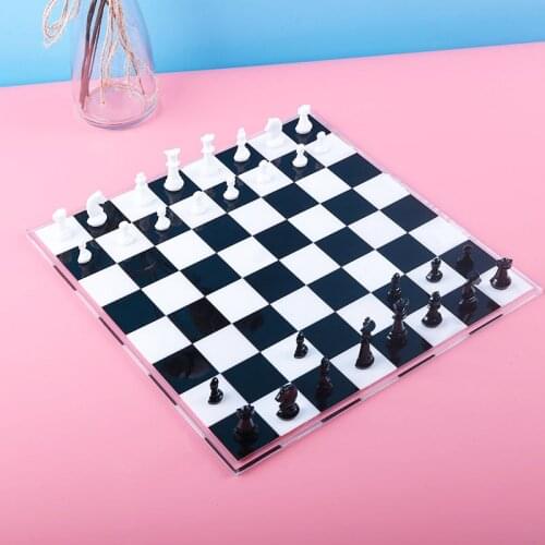 Silicone Mold for International Chess Resin Silicone Mould chocolate handmade tool DIY Craft epoxy resin molds jewelry tools
