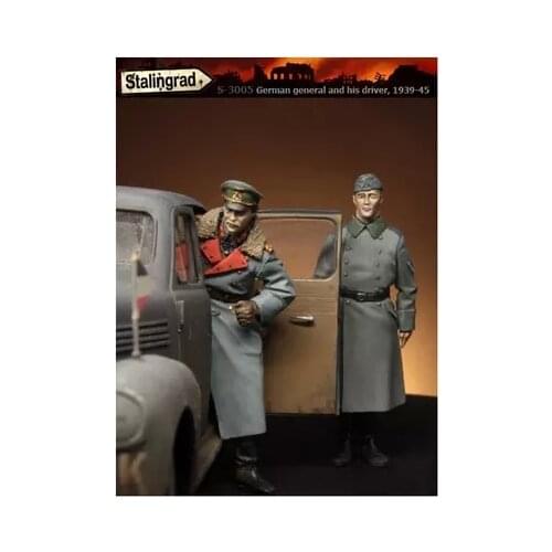 German resin soldier general and driver of World War II 1:35