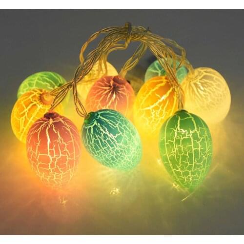 10Leds Easter Decorations For Home Egg Rabbit Led String Light Easter Bunny Fairy String Lights Wedding Party Ornament Garland