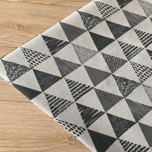 Cotton Linen Printing Fabric For DIY Sewig Cotton Flax Linen Fabric Canvas Crafts Cloth Material Width By Meters For Quilting