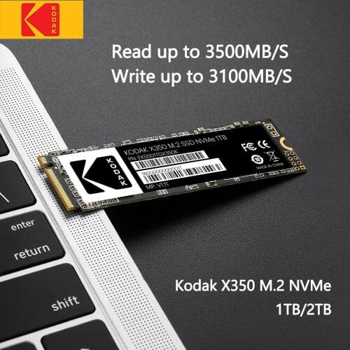 Kodak M.2 SSD 3.0×4 PCIe NVMe 1TB 2TB Solid State Drive DRAM Cache M.2 2280 Internal Hard Disk Laptop Desktop
