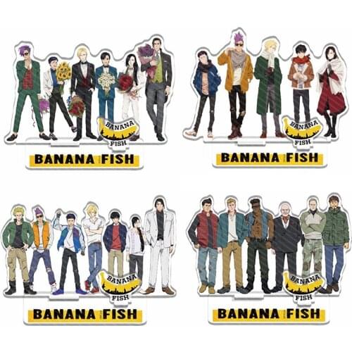 Japan Anime Banana Fish Double Side Acrylic Stand Model Plate Ash Lynx Okumura Eiji Family Souvenir Cosplay Desk Decor Keychain