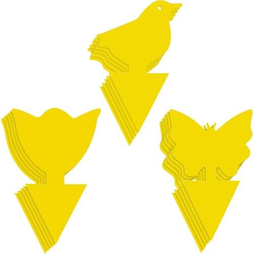 Yellow Sticky Traps Fly Traps Bug Traps, Fly Catcher for Mosquitos Fungus Gnats, Flying Aphid, Whiteflies, Leaf Miners (30 Pcs)