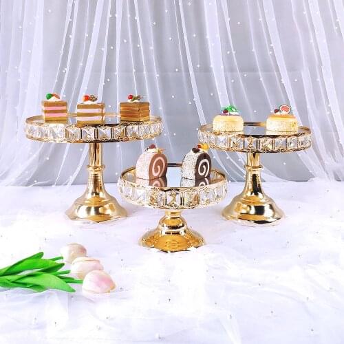 1pc square crystal new base cake stand wedding birthday party dessert metal cupcake base display board home decor gold acrylic m