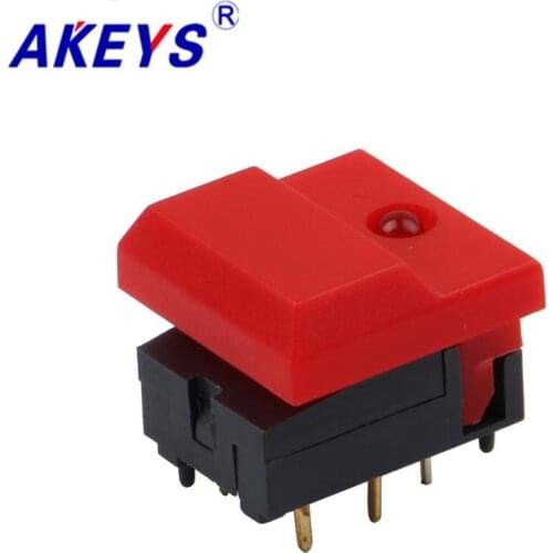 1 PC PB-86-BQ-A-NN-R 17.4*17 DIP type pressure control switch copper 4 pin with lights tact switch