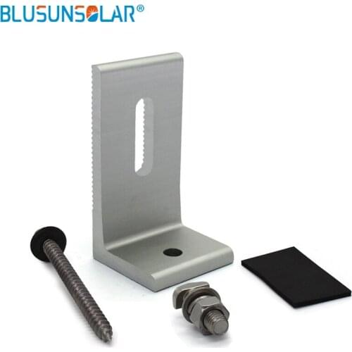 50 Sets High Quality L-Type Solar End Clamp 100% Aluminum Solar Clamp for Framed Module or Solar Panel Module by Fedex