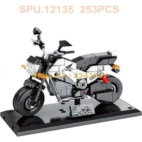 701211 253pcs Technology 110 Racing Motorcycle Motorbike Building Blocks Toy