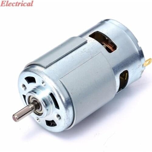 775 Round Shaft DC Motor 12V 12000 Rpm Ball Bearing High-speed High-torque Motor Used For Power Generation 5mm x 16mm Shaft