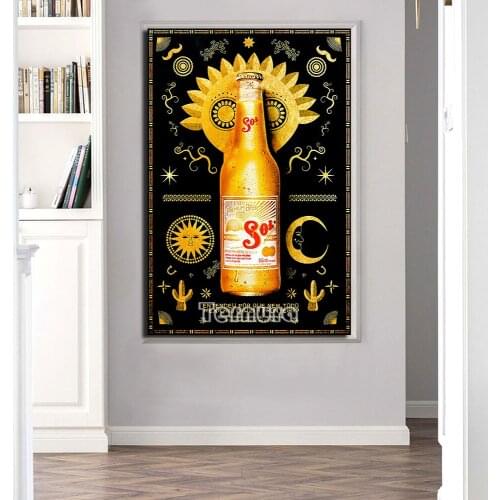 DIY 3D Diamond Embroidery Beer bar decoration painting Diamond painting Full square round mosaic picture rhinestone Home Decor