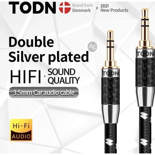 TODN Aux Cable Jack 3.5MM To 3.5MM Audio Cable Jack Speaker Cable For iPhone Computer Car Speaker For iPad For Huawei Xiaomi