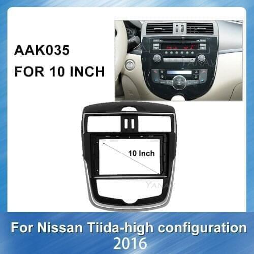 Car radio stereo receiver Panel Adaptor Refitting Kit frame For NISSAN Tiida High match 2011 Car Audio Fascia Frame Dash Panel