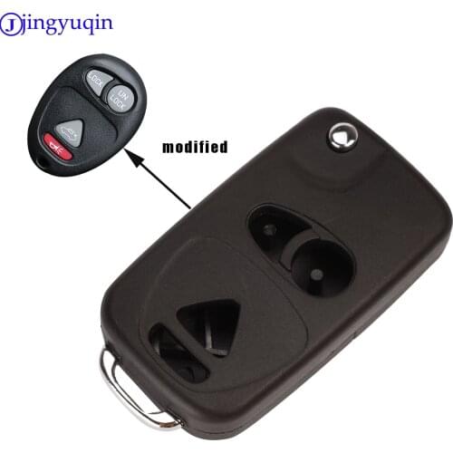 Jingyuqin for Buick Regal Lacrosse Park Avenue Excelle Cover 4Buttons Modified Folding Car Key Shell Fob Case