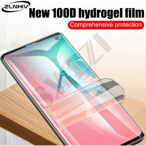 ZLNHIV cover for Samsung Galaxy s20 s21 FE ultra hydrogel film s7 edge s8 s9 s10 lite s10e plus phone screen protector Not Glass
