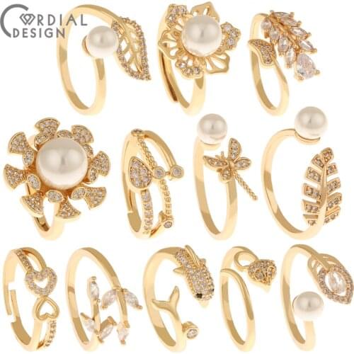 Cordial Design Rings With Cubic Zirkonia For Women
