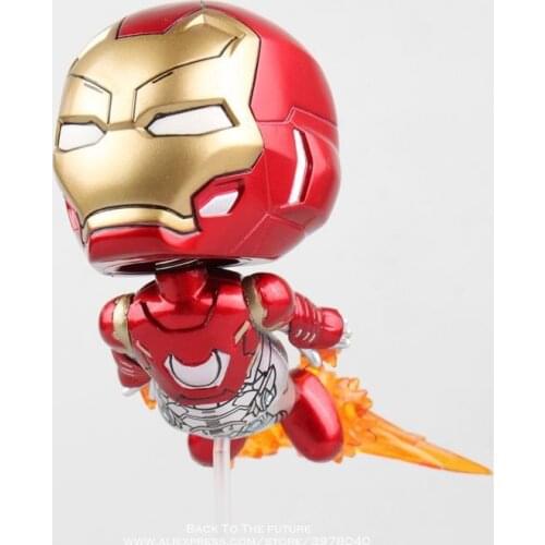 Disney Marvel Avengers Iron Man 3 Bobble Head 13cm Action Figure Anime Mini Decoration PVC Collection Figurine Toy model gift