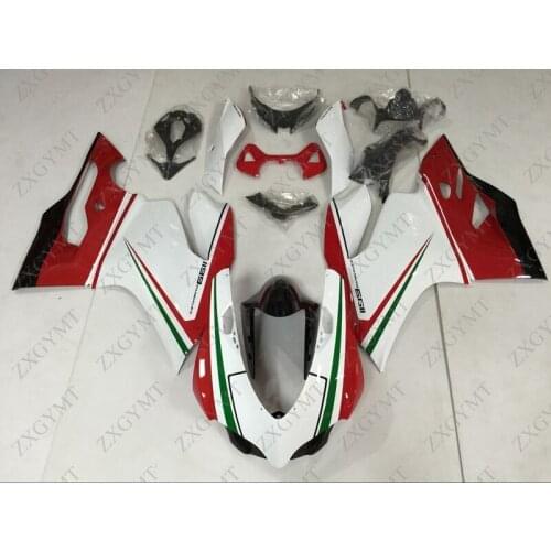 Full Body Kits for DUCATI 1199 2012 - 2014 Red White Full Body Kits 1199S 12 13 Body Kits for DUCATI 1199 2012