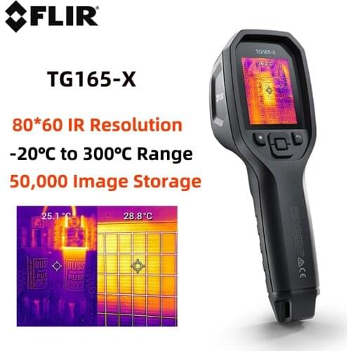 FLIR TG165-X Infrared Thermal Imager Handheld MSX Enhanced Technology Industrial Temperature Thermal Imaging Camera -20℃ to 300