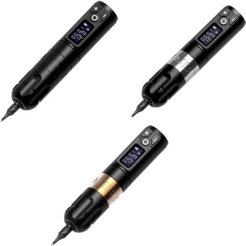 Ambition Soldier Wireless Tattoo Pen Machine Battery with Portable Power coreless Motor Digital LED Display For Body Art