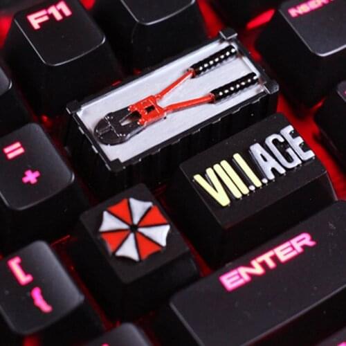 1pc Key Cap Personality Metal texture resin Keycap Homemade mechanical keyboard Game Key Caps