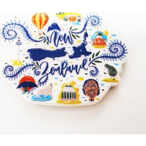 3D Refrigerator Magnet Stickers Resin Creative Japen Korea USA Spain Mexico Souvenir Magnetic Refrigerator Paste Fridge Magnet