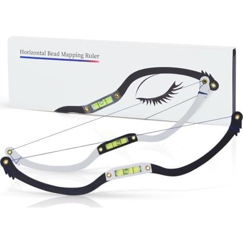 Microblading Permannet Makeup Bow and Arrow Line Ruler Measuring Brow Mapping String Pre Inked tattoo PMU string for mapping
