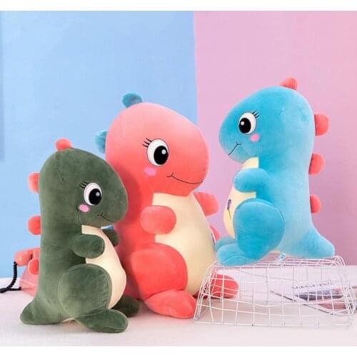 Fashion Dinosaur Plush Doll Lightweight Skin-friendly Adorable Soft Cartoon Design Stylish Sleep Pillow for Home