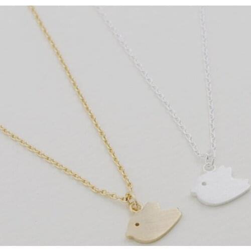 Wholesale 10Pc Fashion Metal Pendant Delicate Bird Little Sparrow Necklaces&Pendants Kids Sweet Girls Best Gift Free Shipping