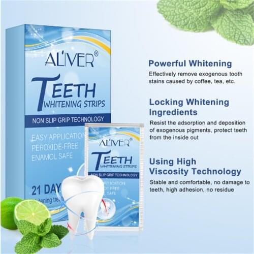 Teeth Whitening Strips Dental Teeth Cleaning Strip Efficient White Tooth Dental Whitening Care Product