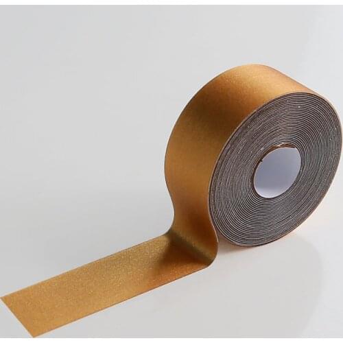 DIY corner line for living room waterproof wear-resistant anti-slip floor stickers Gold PVC Decor Tape Stairs Decor line sticker
