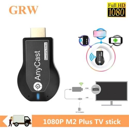 Grwibeou M2 Plus TV stick Wifi Display Receiver Anycast DLNA Miracast Airplay Mirror Screen HDMI Android IOS Mirascreen Dongle