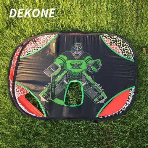 Hockey Goal Football Shooting Net Durable Oxford Fabric Double Side Suit For kids Hockey Entertainment Sports Training