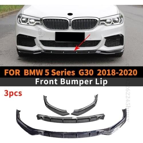 High Quality Exterior Part Front Bumper Lip Chin Decoration Tuning Accessories Splitter For BMW 5 Series G30 2018 2019 2020