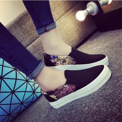 Spring New Arrival Woman loafers Driving Print Ladies Canvas Shoes Fashion Female Footwear Casual Woman Vulcanize Shoes 2019