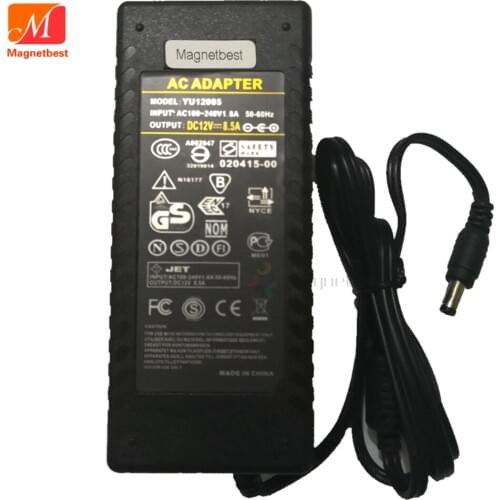 12V 8.5A AC DC Adapter Charger DC 5.5*2.1 or 5.5*2.5mm 12V8.5A 102W LCD monitor LED Strips Light Switch Power Supply