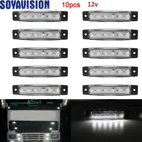 12v 6 LED Auto Car Truck Trailer Side Marker Indicators Light Lamp Waterproof Super Bright Light Low Power Consumption