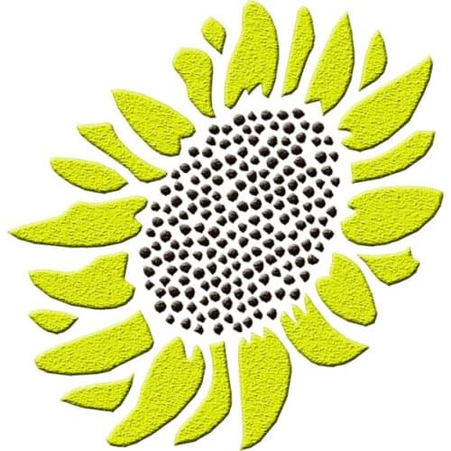 13*13 Sunflower pvc Layering Stencils for DIY Scrapbooking/photo album Decorative Embossing DIY Paper Cards Crafts