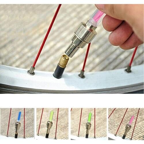 2pcs Hot induction bicycle wheel spokes led lights lamps Tire Motion Neon Light Lamp For Bike Car Motorcycle Bicycle Accessories