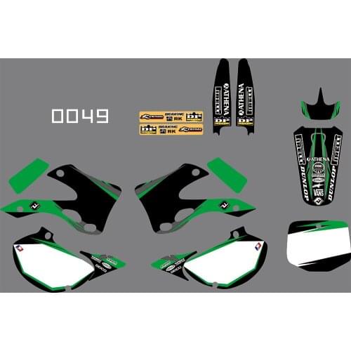 3M Motorcycle Graphic Dirt Bike Sticker kit TEAM GRAPHICS BACKGROUNDS DECALS STICKERS FOR KAWASAKI KX125 KX250 1999-2002