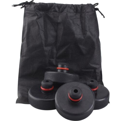 4Pcs Rubber Lifting Jack Pad Adapter Tool Chassis with Storage Case for Tesla Model 3 Model S Model X Car Accessories