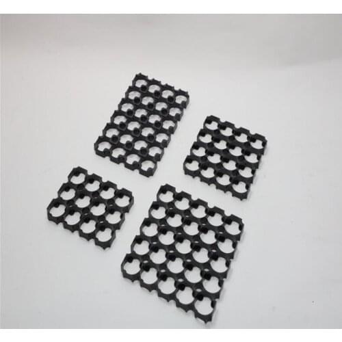 400pcs/lot 4*5 4*6 4*7 4*8 26650 Battery Holder Bracket Cell Safety Anti Vibration Plastic Brackets For 26650 Lithium Batteries