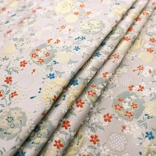 50*150cm flower fabric brocade fabric for dress sewing jacquard fabric