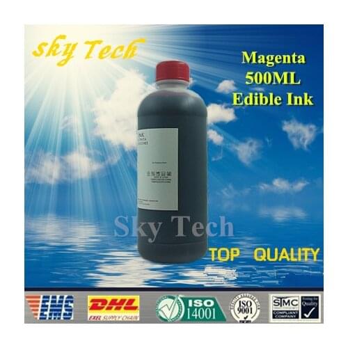 500ML M Edible ink suit for Epson & Canon etc printer , Magenta Food Ink cake ink
